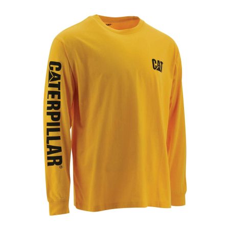 Men Men's Trademark Banner Long Sleeve Tee Tops & Outerwear Yellow Cat
