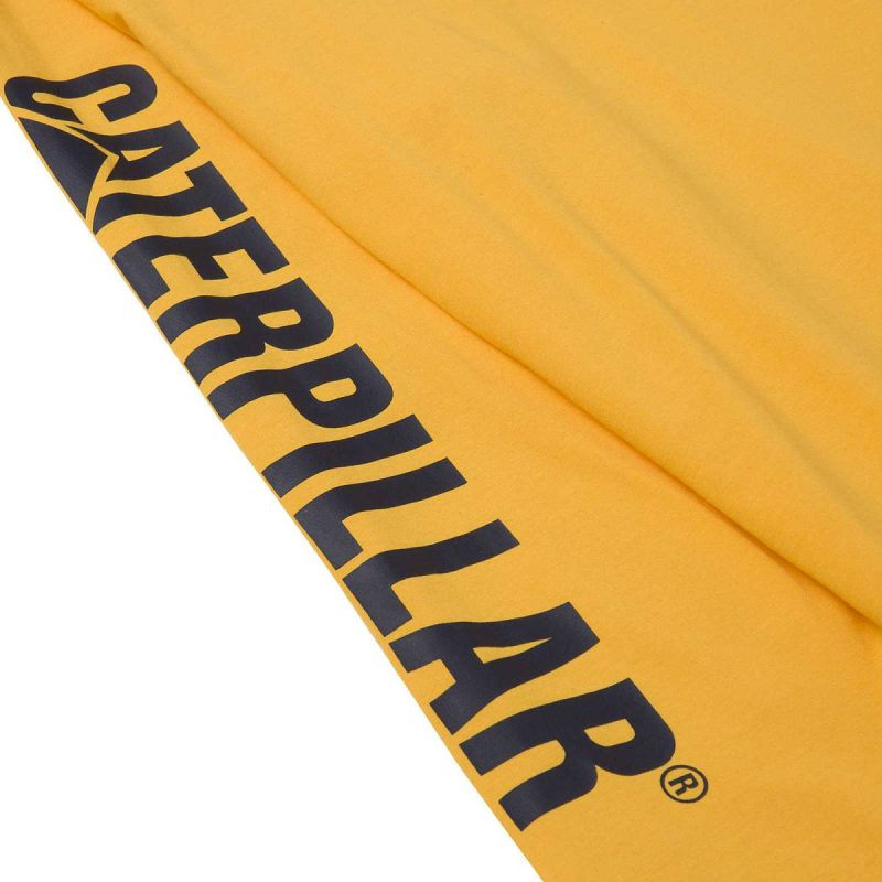 Men Men's Trademark Banner Long Sleeve Tee Tops & Outerwear Yellow Cat - Image 5
