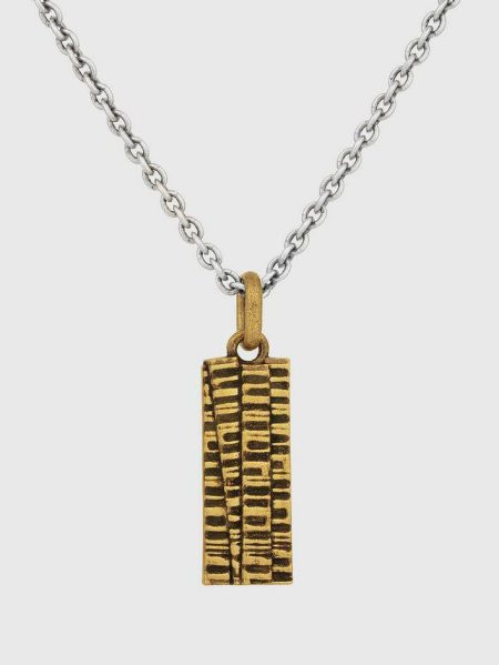 Men Notched Pendant Necklace Jewelry John Varvatos No Color