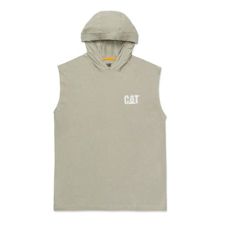 Men Peyote Tops & Outerwear Cat Men's Hooded Sleeveless Tee