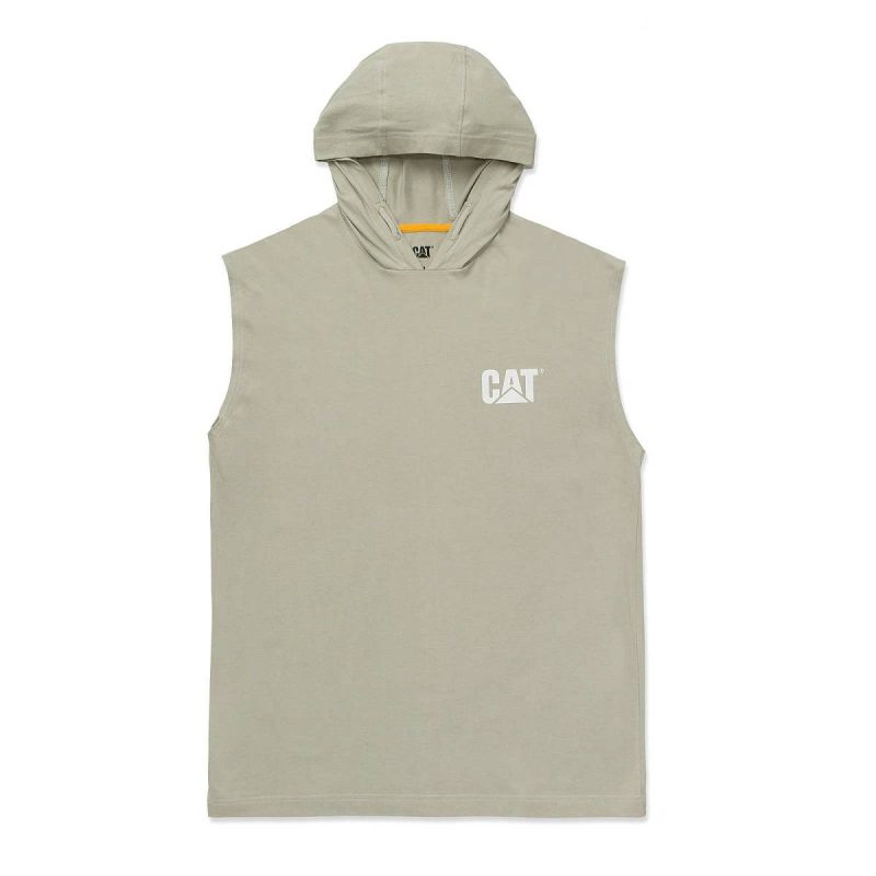 Men Peyote Tops & Outerwear Cat Men's Hooded Sleeveless Tee