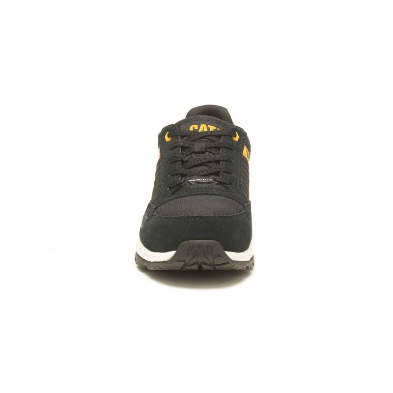 Men Shoes Men's Venward Composite Toe Work Shoe Black/Cat Yellow Cat - Image 3