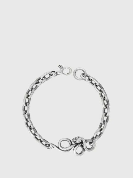 Men Silver Jewelry John Varvatos Snake Link Bracelet