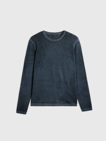 Men Sweaters Camden Crew John Varvatos Light Olive