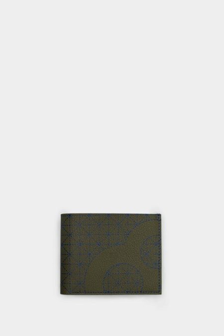 Men Wallets Ocho Bifold Wallet Khaki/Blue Purificacion Garci