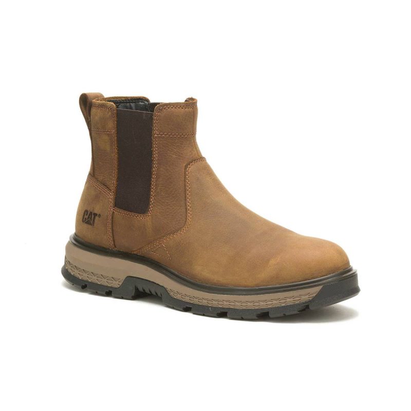 Men's Exposition Chelsea Work Boot Pyramid Men Cat Boots - Image 2