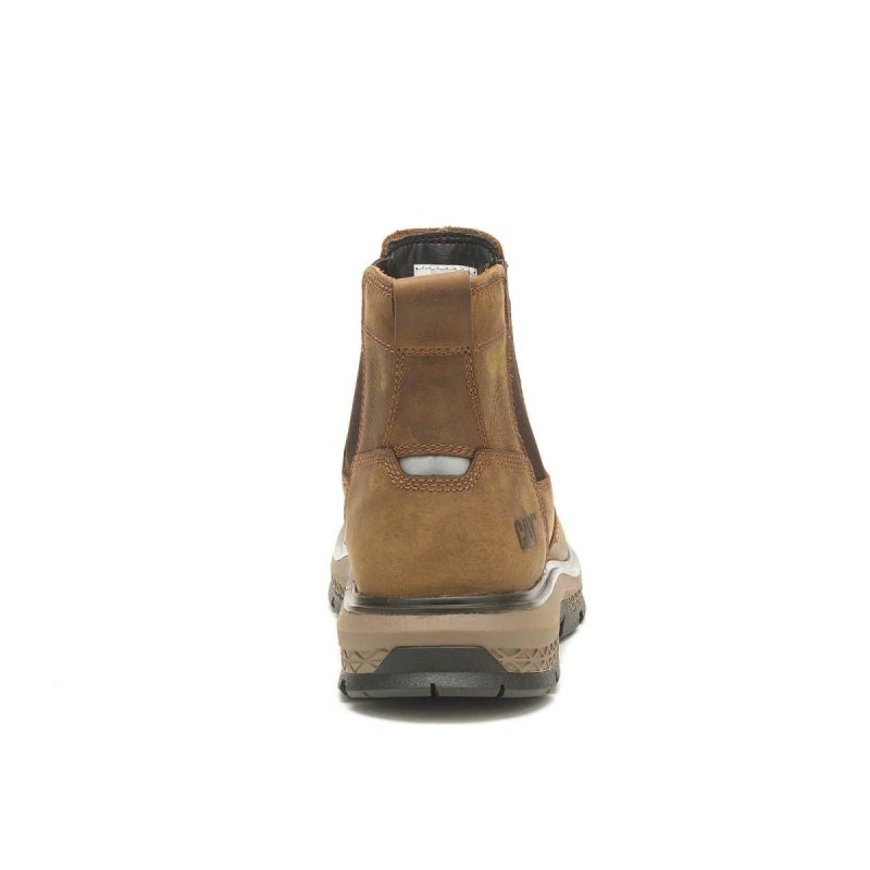 Men's Exposition Chelsea Work Boot Pyramid Men Cat Boots - Image 4