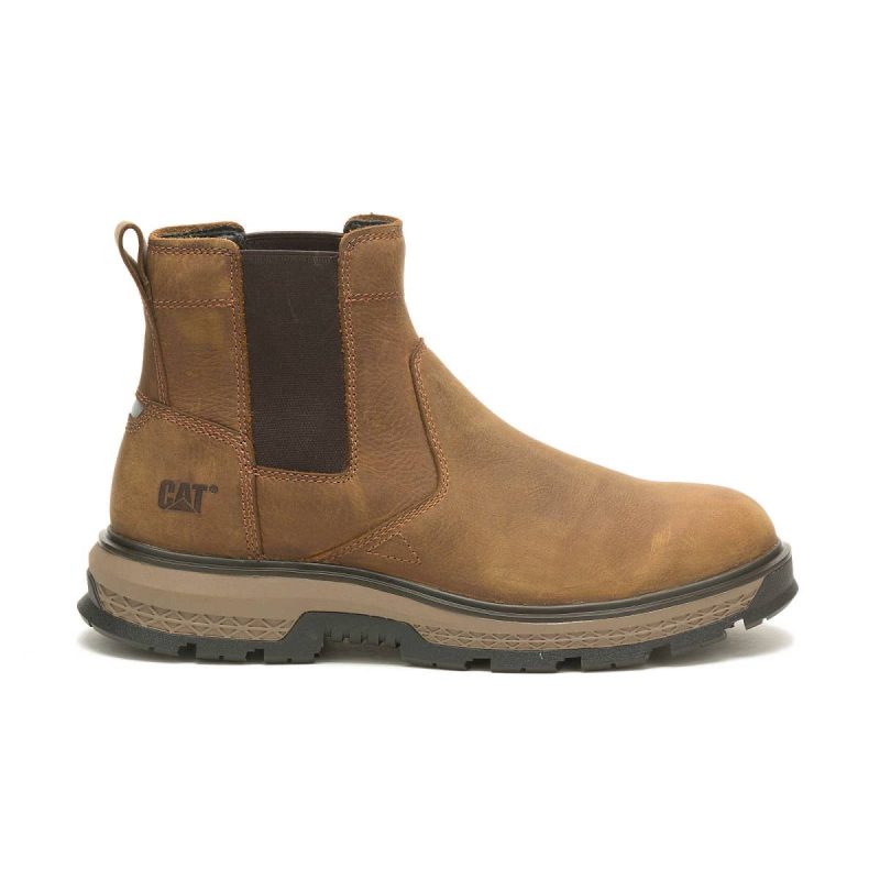 Men's Exposition Chelsea Work Boot Pyramid Men Cat Boots