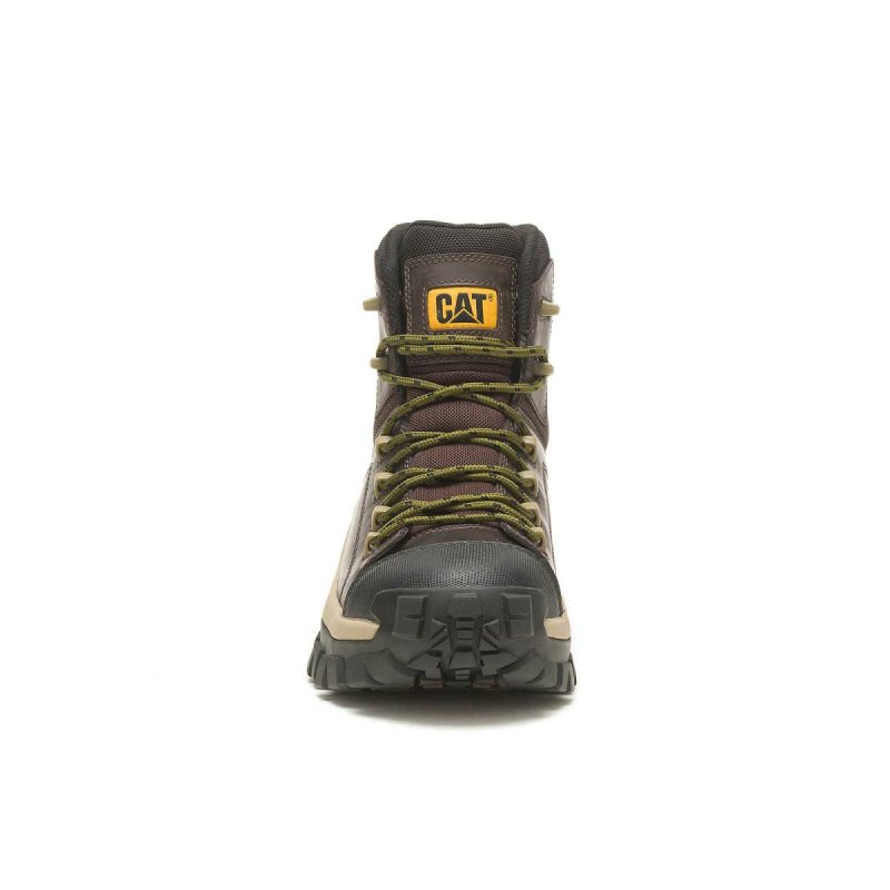 Men's Invader Hiker Waterproof Composite Toe Work Boot Cat Men Coffee Bean Boots - Image 4