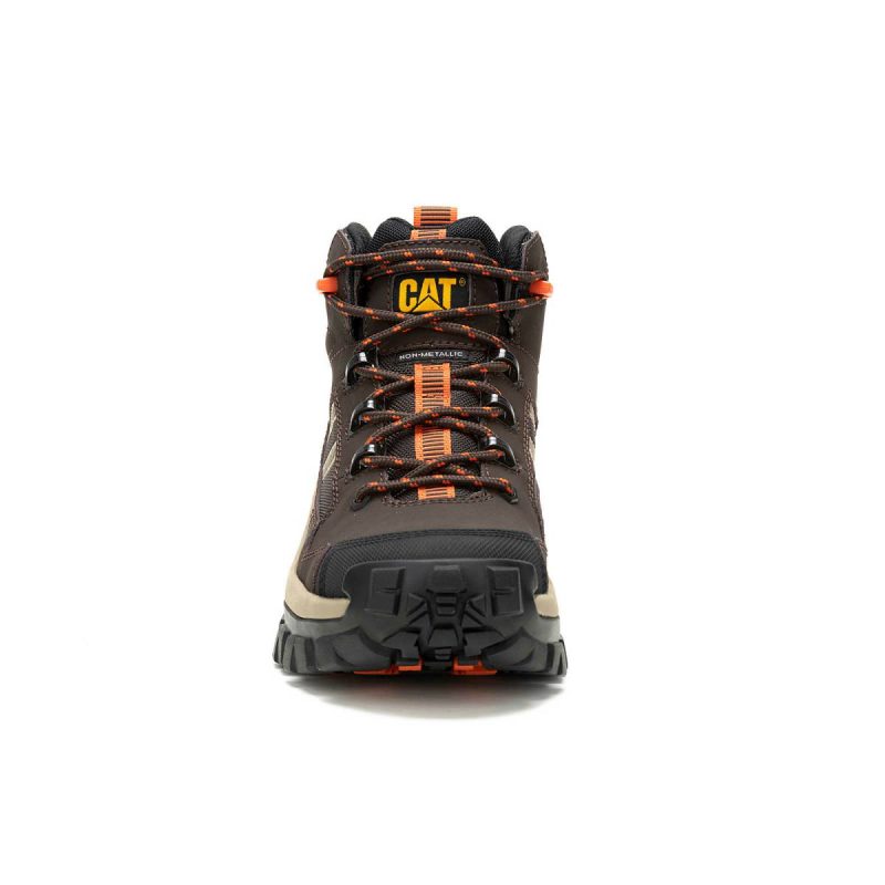 Men's Invader Mid Vent Composite Toe Work Boot Cat Coffee Bean Men Boots - Image 3