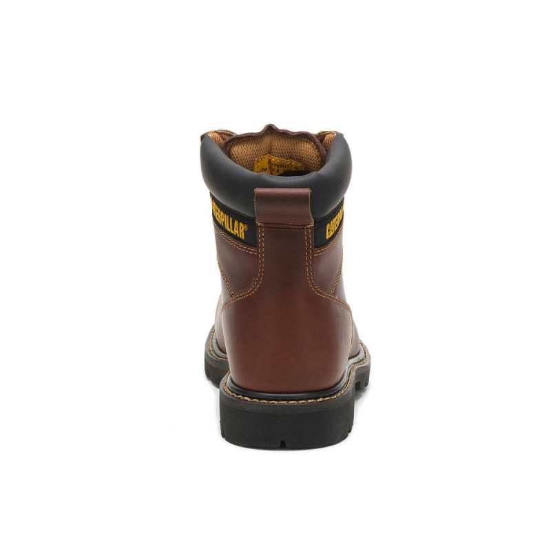 Men's Second Shift Steel Toe Work Boot Cat Boots Men Tan - Image 5