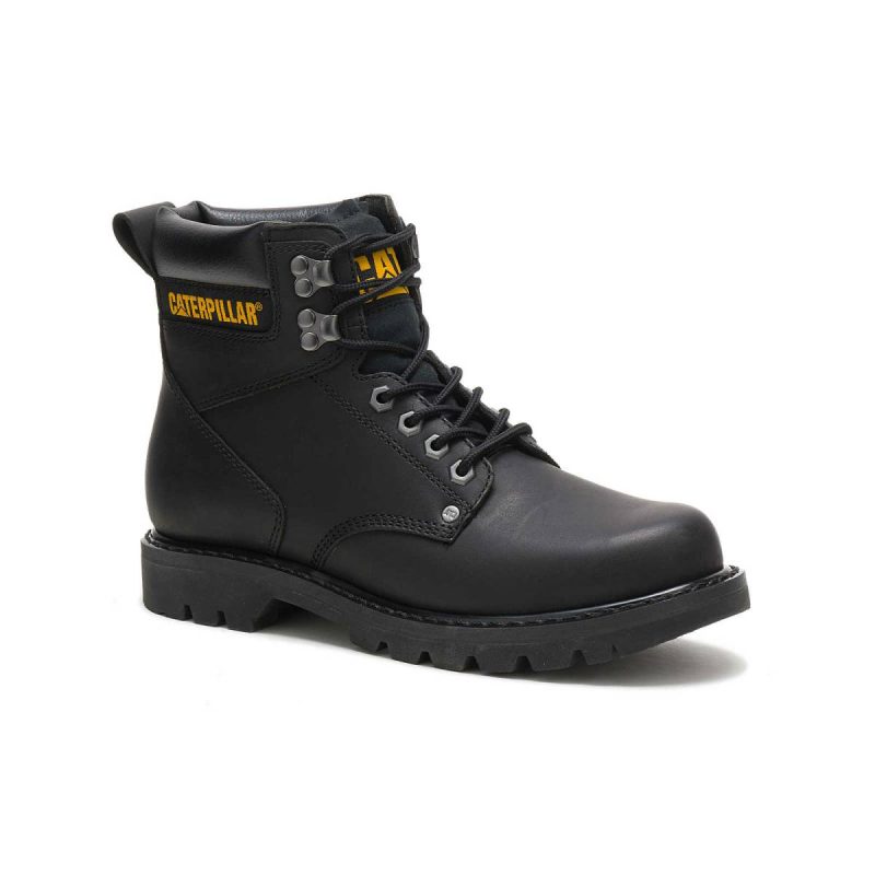 Men's Second Shift Work Boot Black Cat Boots Men - Image 3