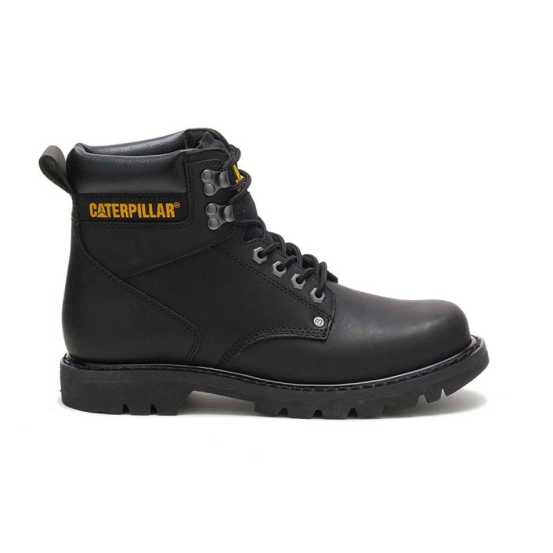 Men's Second Shift Work Boot Black Cat Boots Men
