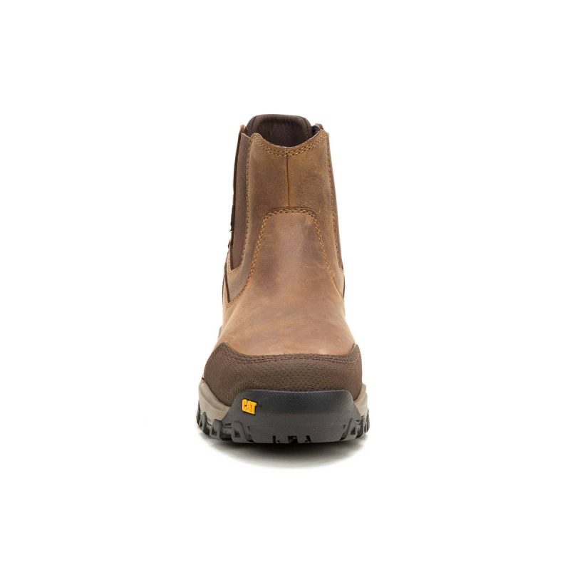 Men's Threshold Rebound Chelsea Waterproof Steel Toe Work Boot Cat Bison Men Boots - Image 3