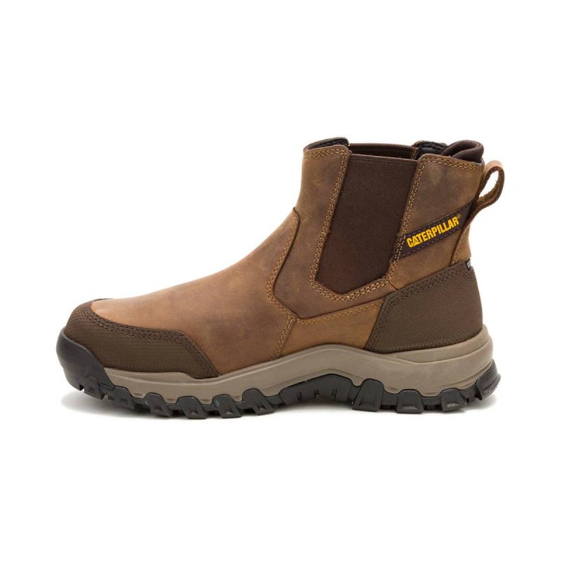 Men's Threshold Rebound Chelsea Waterproof Steel Toe Work Boot Cat Bison Men Boots - Image 4
