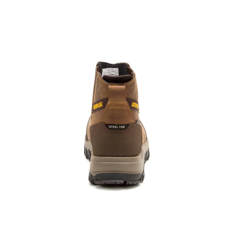 Men's Threshold Rebound Chelsea Waterproof Steel Toe Work Boot Cat Bison Men Boots - Image 5