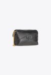 Micro Love Bag Puff Black-Antique Gold Pinko Crossbody Bags - Image 2
