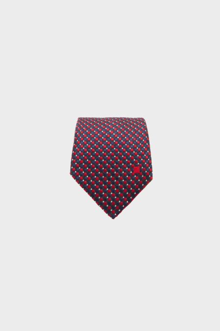 Mini Cube Silk Tie Purificacion Garci Red Ties Men