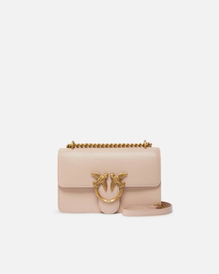 Mini Love Bag One Simply Crossbody Bags Pink/Dusty Pink-Antique Gold Pinko