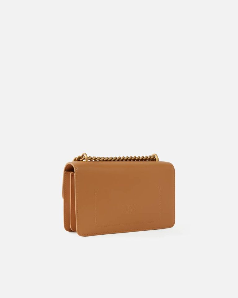 Mini Love Bag One Simply Pinko Nougat-Antique Gold Shoulder Bags - Image 2