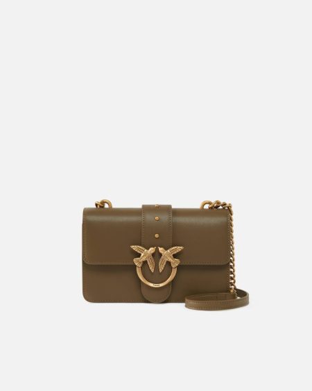 Mini Love Bag One Simply Shoulder Bags Merlot Burgundy-Antique Gold Pinko