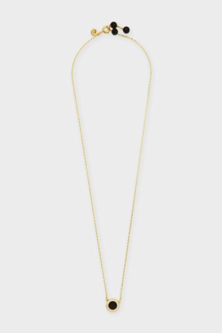 Moonlight Necklace Women Purificacion Garci Crystal Black/Gold