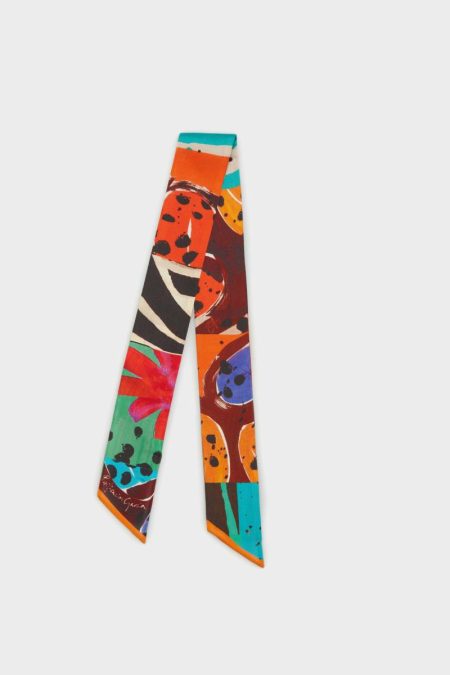 Multicolor Scarves Women Catarinas Silk Skinny Purificacion Garci