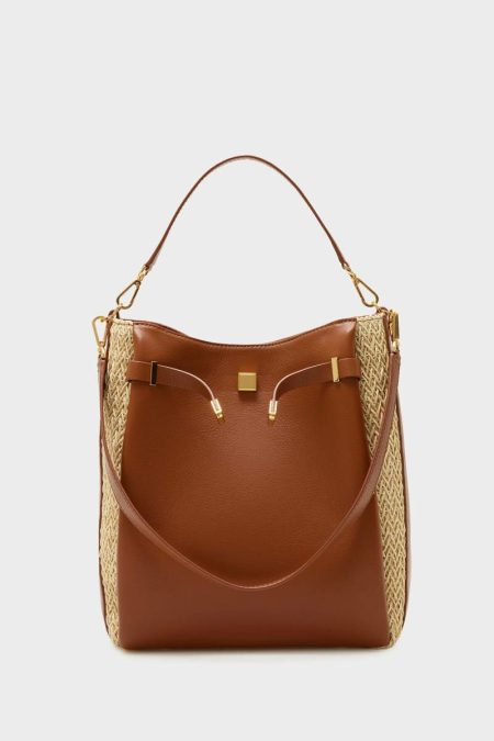 Natural/Brown Shoulder Bags Purificacion Garci La Gran Manzana Shoulder Bag Women