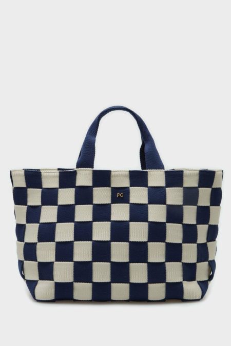 Navy/Ecru Handbags Purificacion Garci Women Gambito Handbag