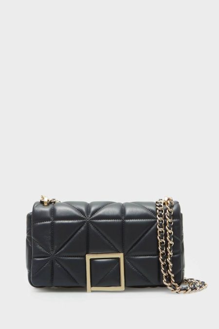 Navy Purificacion Garci Women Homenaje Acolchado Cross Body Bag Shoulder Bags