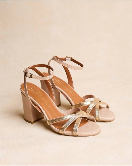 Nude Polín Et Moi Beatrice Strappy Sandals Sandals Women