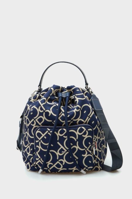 Nylon Crossbody Bucket Bag Crossbody Bags Navy Purificacion Garci Women