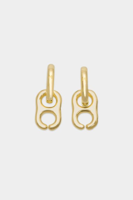 Ocho Earrings Gold Women Purificacion Garci Icons