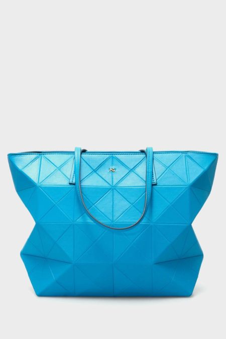 Origami Zipped Shopping Bag Blue Shoulder Bags Women Purificacion Garci