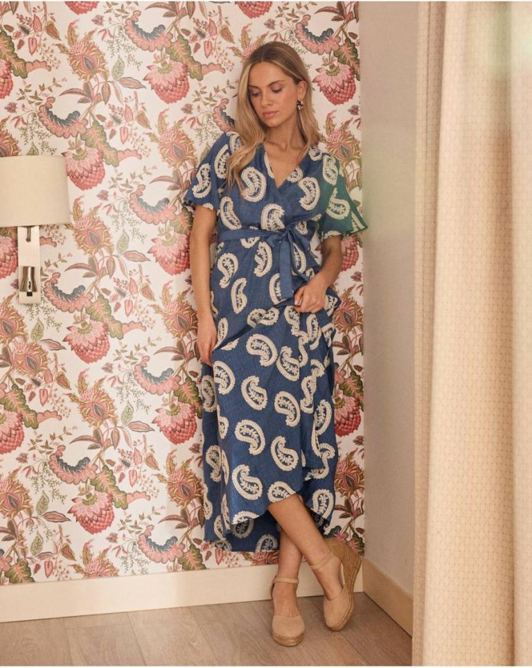 Paisley Ilse Embroidered Dress Polín Et Moi Denim Dresses And Jumpsuits Women - Image 2