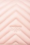 Pink/Dusty Pink-Antique Gold Shoulder Bags Pinko Mini Love Bag One Chevron - Image 5