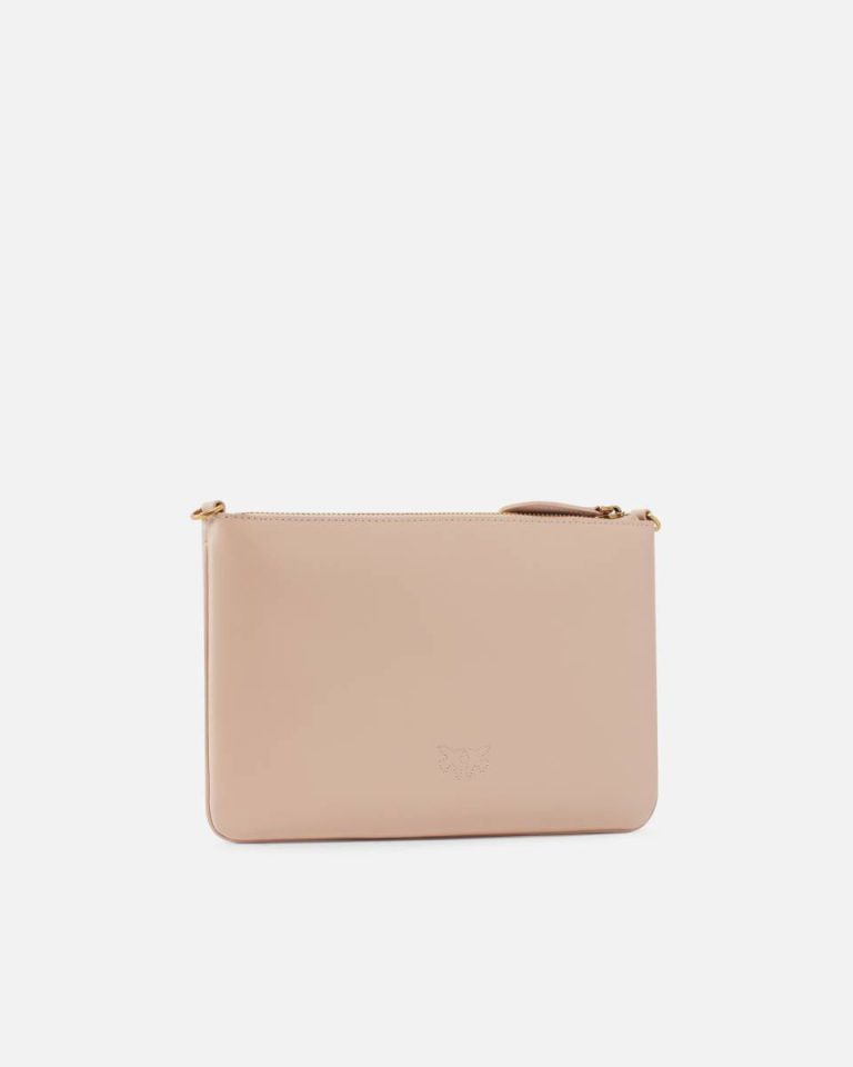 Pinko Classic Flat Love Bag Simply Crossbody Bags Pink/Dusty Pink-Antique Gold - Image 2