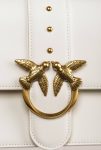 Pinko Classic Love Bag One Simply White+White-Antique Gold Crossbody Bags - Image 5