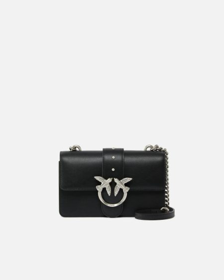 Pinko Crossbody Bags Mini Love Bag One Simply Black-Old Silver