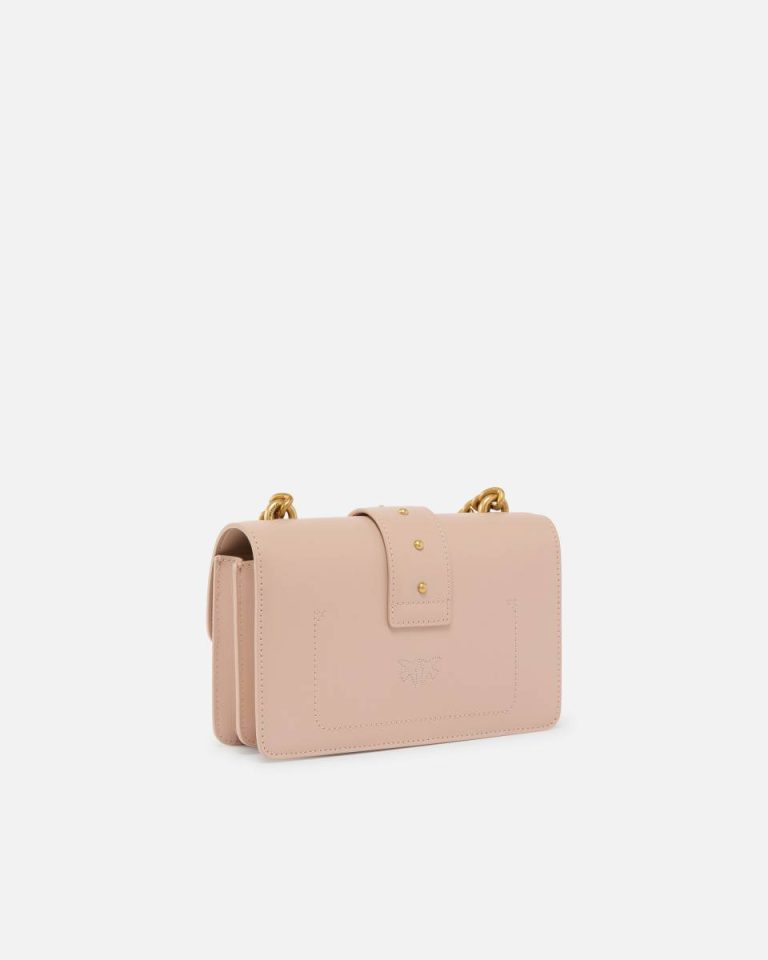 Pinko Pink/Dusty Pink-Antique Gold Mini Love Bag One Simply Crossbody Bags - Image 2