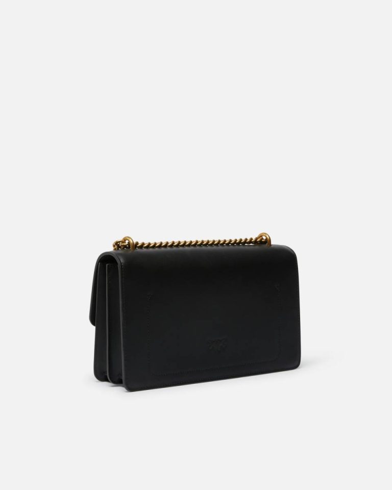 Pinko Shoulder Bags Black-Antique Gold Classic Love Bag One Simply - Image 2