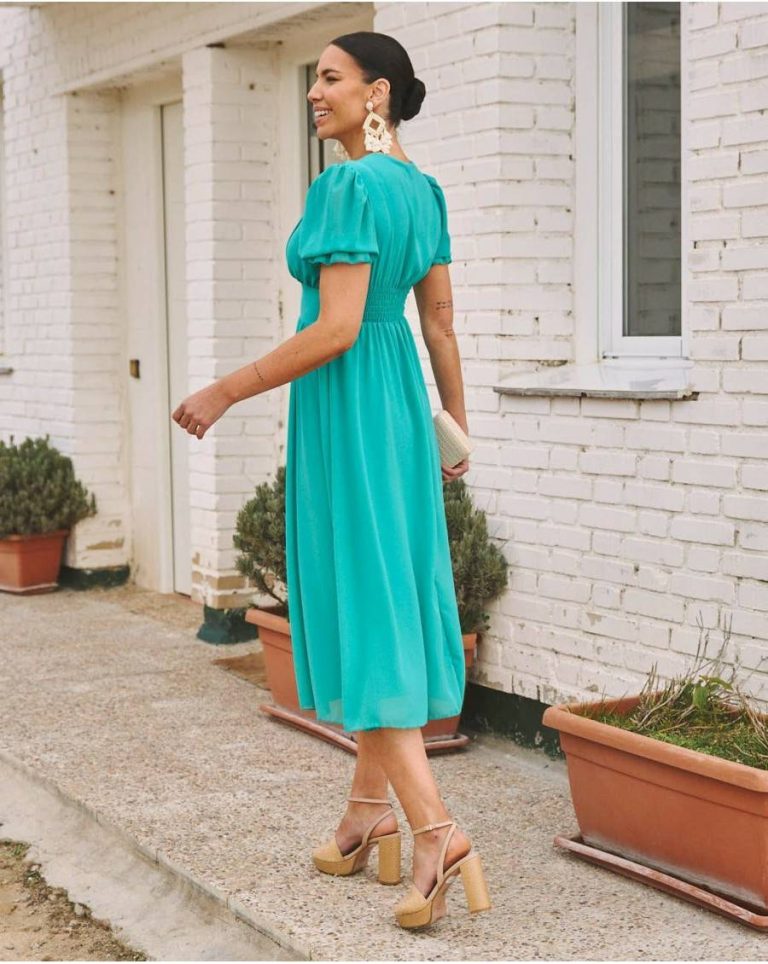 Plumeti Mikka Dress Polín Et Moi Women Turquoise Dresses - Image 4
