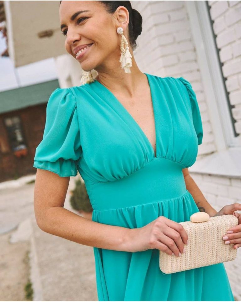 Plumeti Mikka Dress Polín Et Moi Women Turquoise Dresses - Image 5
