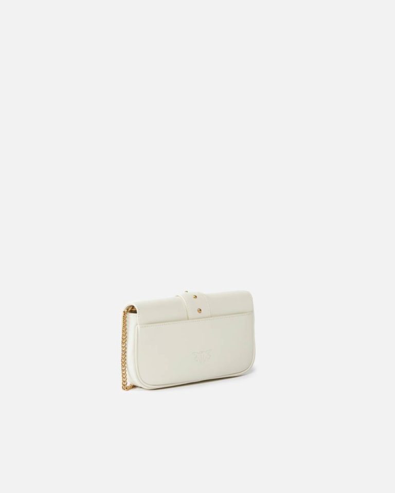 Pocket Love Bag One Simply Pinko White+White-Antique Gold Crossbody Bags - Image 2