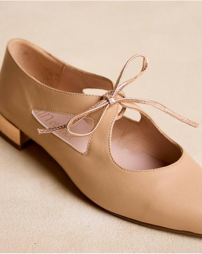 Polín Et Moi Ballet Flats Cord Rita Flats Women Nude - Image 4