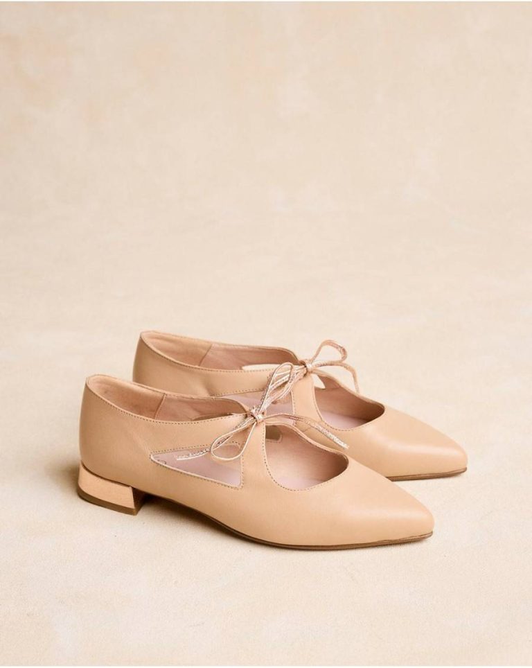 Polín Et Moi Ballet Flats Cord Rita Flats Women Nude
