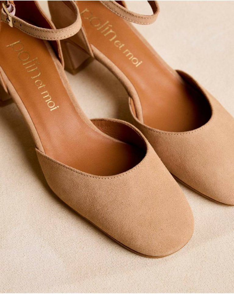 Polín Et Moi Beige Heels Women Mary Jane Kaia - Image 5