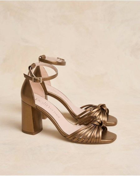 Polín Et Moi Bronze Women Sandals Lula Knot Sandal