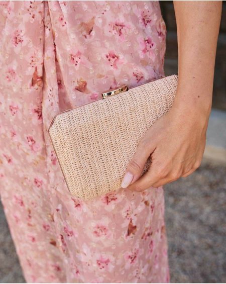 Polín Et Moi Camel Raffia Pablina Bag Bags Women
