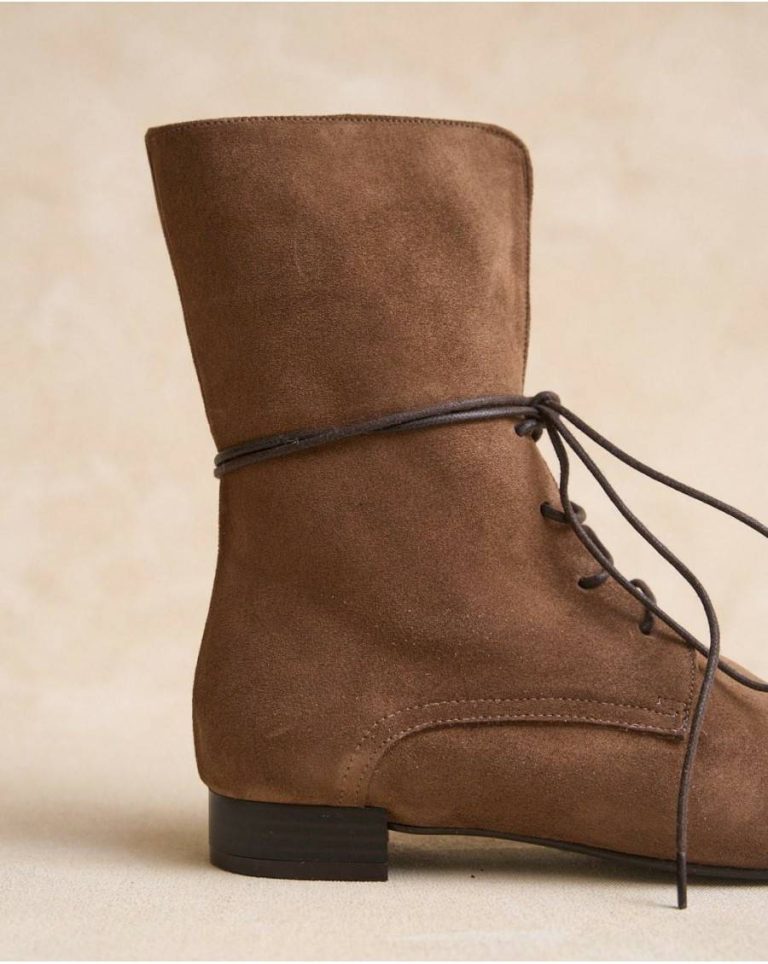 Polín Et Moi Camel Redina Laces Boots Women Footwear - Image 3